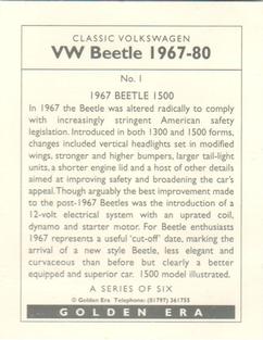 1999 Classic Volkswagen Beetle 1967-1980 #1 1967 Beetle 1500 Back