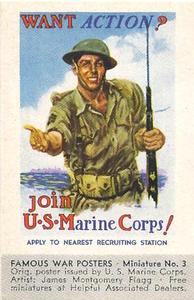 1943 Associated Oil Famous War Posters #3 Join U.S. Marine Corps Front