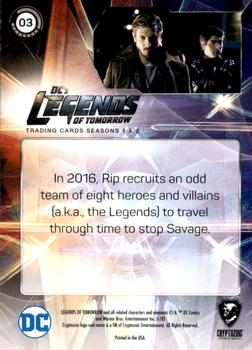 2018 Cryptozoic DC's Legends of Tomorrow Seasons 1 & 2 #03 Becoming Legends Back