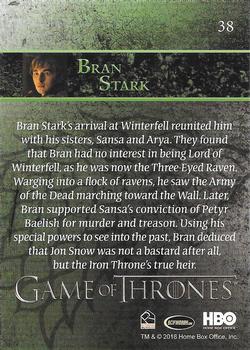 2018 Rittenhouse Game of Thrones Season 7 #38 Bran Stark Back