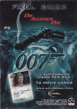 2002 Rittenhouse James Bond Die Another Day - Promos #P2 James Bond and Jinx Back