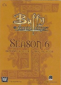 2016 Rittenhouse Buffy the Vampire Slayer 2 #C6 Season 6 Back