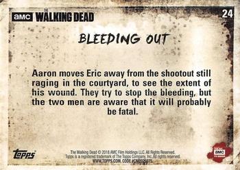 2018 Topps The Walking Dead Season 8 #24 Bleeding Out Back