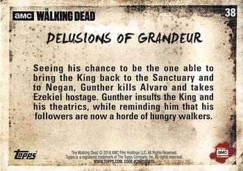 2018 Topps The Walking Dead Season 8 #38 Delusions Of Grandeur Back