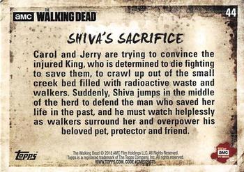 2018 Topps The Walking Dead Season 8 #44 Shiva's Sacrifice Back