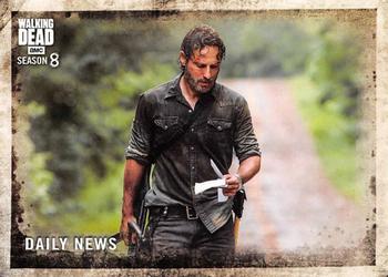 2018 Topps The Walking Dead Season 8 #55 Daily News Front