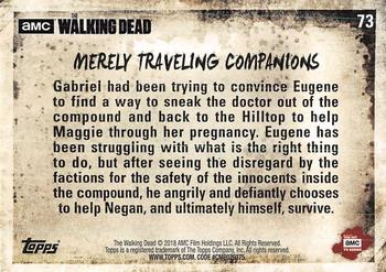2018 Topps The Walking Dead Season 8 #73 Merely Traveling Companies Back