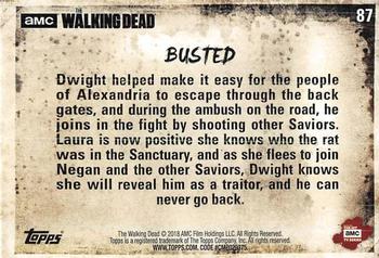 2018 Topps The Walking Dead Season 8 #87 Busted Back
