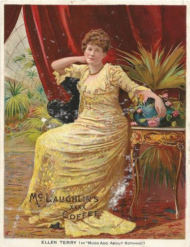 1894 McLaughlin Coffee Actors and Actresses (K60) #10 Ellen Terry Front