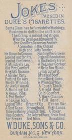1890 W. Duke, Sons & Co. Jokes (N81) #NNO A Winning Way Back