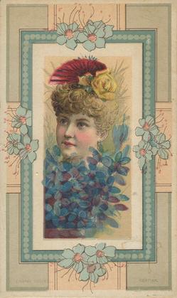 1888 W. Duke, Sons & Co. Fairest Flowers in the World (N106) #NNO Gentian / Lillian Russell Front