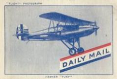 1942 Daily Mail Airplanes - Churchill #NNO Hawker Fury Front