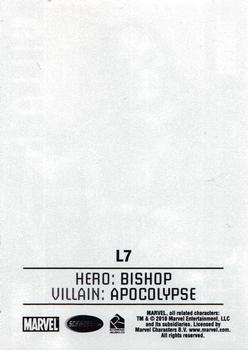 2014 Rittenhouse Marvel Universe - Case Topper #L7 Heroes and Villains Lentincular Back