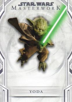 2018 Topps Star Wars Masterwork #9 Yoda Front