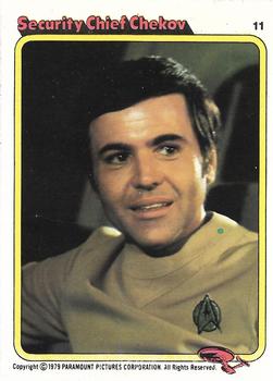 1979 Topps Rainbo Star Trek: The Motion Picture #11 Security Chief Chekov Front