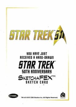2016 Rittenhouse Star Trek The Original Series 50th Anniversary - Sketches #NNO Rich Molinelli Back