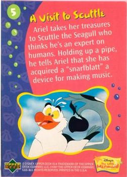 1997 Upper Deck The Little Mermaid #5 A Visit to Scuttle Back