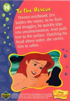 1997 Upper Deck The Little Mermaid #14 To the Rescue Back