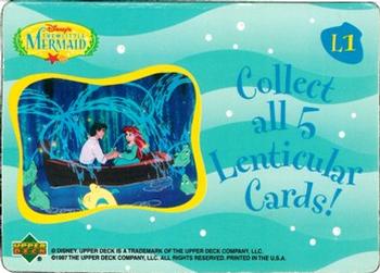 1997 Upper Deck The Little Mermaid - Motion Cards #L1 Ariel and Eric in the Lagoon Back
