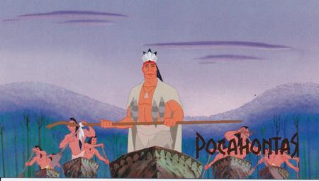 1995 SkyBox Pocahontas Limited Edition Widevision Set #6 A Triumphant Return Front