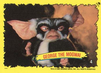 1990 Topps Gremlins 2: The New Batch - Red Border Stickers #4 George the Mogwai Front