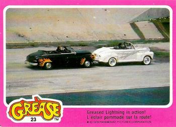 1978 O-Pee-Chee Grease #23 Greased Lightning in Action! Front