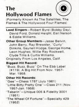 1982 Music Nostalgia Rock Greats Series 1 and 2 #4 The Hollywood Flames Back