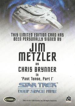 2018 Rittenhouse Star Trek Deep Space Nine Heroes & Villains - Autographs #NNO Jim Metzler Back