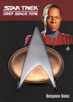 2018 Rittenhouse Star Trek Deep Space Nine Heroes & Villains - Communicator Pins #NNO Captain Benjamin Sisko Front