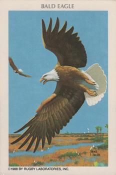1988 Rugby Laboratories American Heritage Wildlife Series 10 #1 Bald Eagle Front