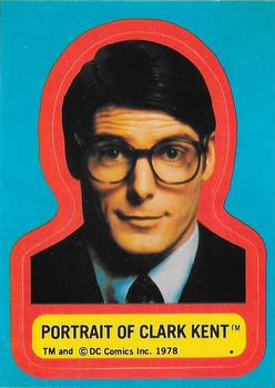 1978 O-Pee-Chee Superman: The Movie - Stickers #NNO Portrait of Clark Kent Front