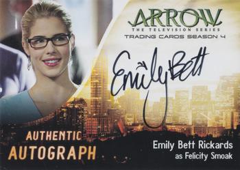 2017 Cryptozoic Arrow Season 4 - Autographs #EBR Emily Bett Rickards Front