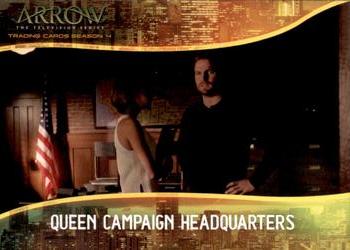 2017 Cryptozoic Arrow Season 4 - Locations #L6 Queen Campaign Headquarters Front