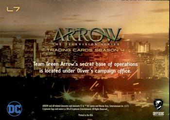 2017 Cryptozoic Arrow Season 4 - Locations #L7 Arrow Bunker Back