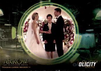 2017 Cryptozoic Arrow Season 4 - Olicity #OF8 Olicity Front