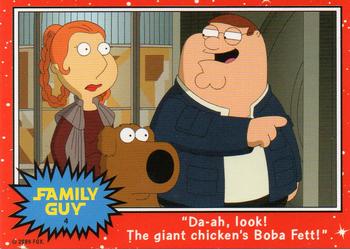 2009 Inkworks Family Guy Something, Something Dark Side DVD Cards #4 Da-ah, look! The giant chicken's Boba Fett! Front
