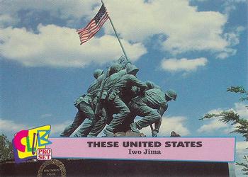 1992 Club Pro Set These United States - Bronze #11 Iwo Jima Front