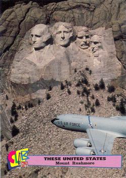 1992 Club Pro Set These United States - Promos #5 Mount Rushmore Front