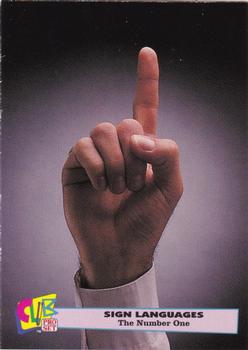 1992 Club Pro Set Sign Languages #4 The Number One Front