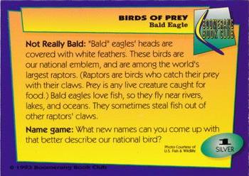 1993 Boomerang Book Club Birds of Prey #1 Bald Eagle Back