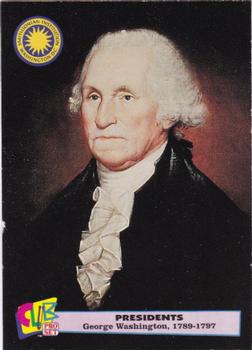 1992 Smithsonian Institute Presidents - Gold #1 George Washington Front