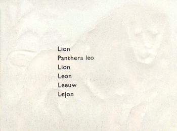 1957 Granose Foods Animal Life #NNO Lion Back