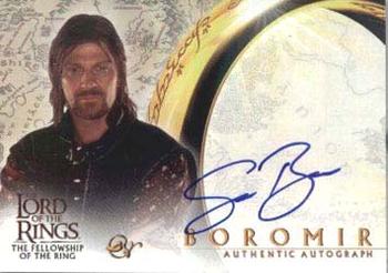 2001 Topps Lord of the Rings: The Fellowship of the Ring - Autographs #NNO Sean Bean Front