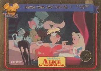 1993 Dynamic Disney Classics - Limited Series Gold Cards #1 Alice in Wonderland Front