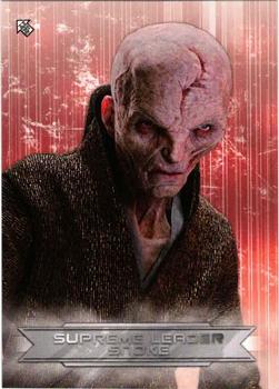2018 Topps Star Wars The Last Jedi Series 2 - Character Stickers #CS-5 Supreme Leader Snoke Front