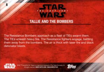 2018 Topps Star Wars The Last Jedi Series 2 - Blue #6 Tallie and the Bombers Back