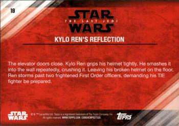 2018 Topps Star Wars The Last Jedi Series 2 - Blue #19 Kylo Ren's Reflection Back