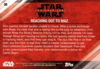 2018 Topps Star Wars The Last Jedi Series 2 - Purple #36 Reaching out to Maz Back