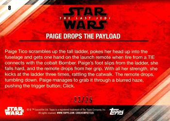 2018 Topps Star Wars The Last Jedi Series 2 - Silver #8 Paige Drops the Payload Back