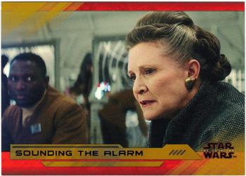 2018 Topps Star Wars The Last Jedi Series 2 - Gold #27 Sounding the Alarm Front